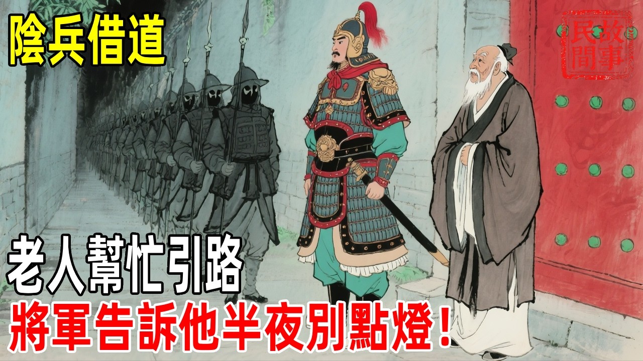 陰兵借道，老人幫忙引路，將軍告訴他半夜別點燈！【壓箱底的舊事】#故事#民间故事#故事会#民間故事#故事會#温馨故事#民间传统故事