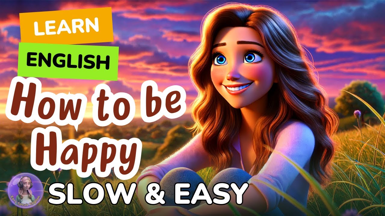 How to be Happy| Improve your English | Listen and speak English Practice Slow & Easy