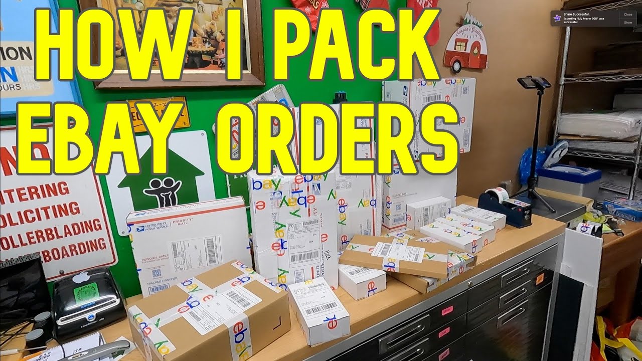 How I packed these EBAY orders