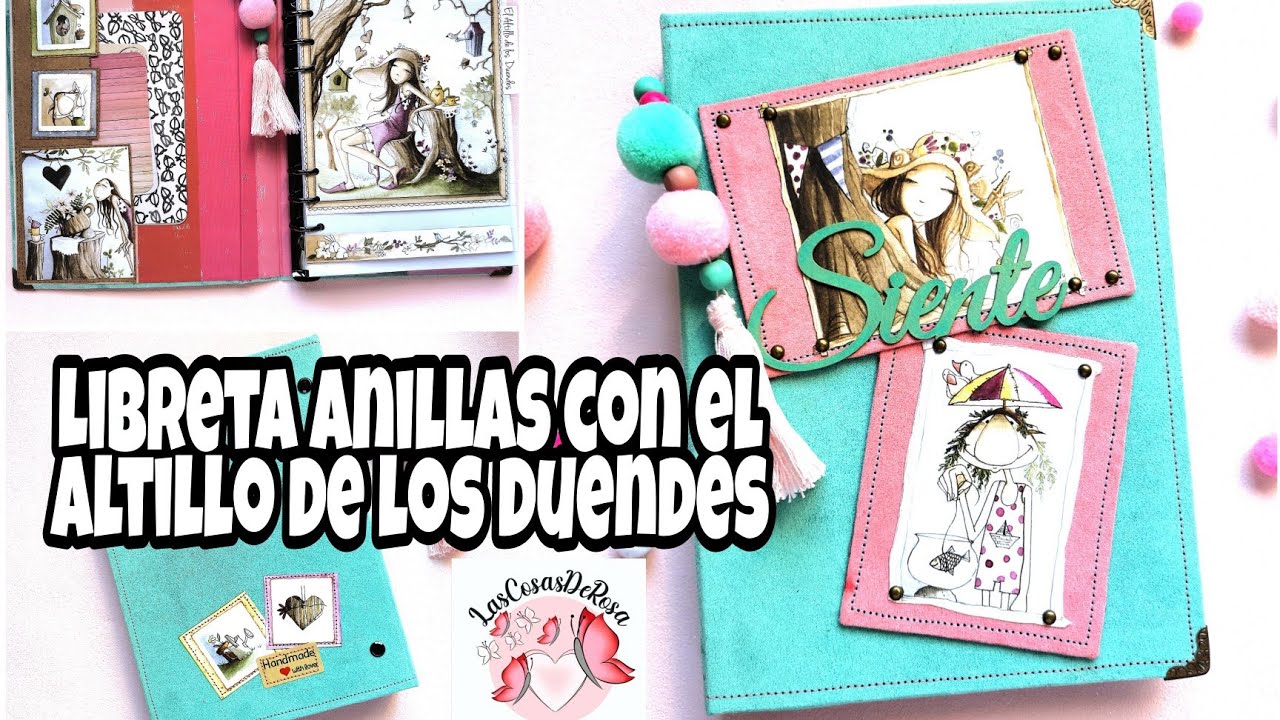 Libreta anillas, práctica de lettering con el altillo de los duendes