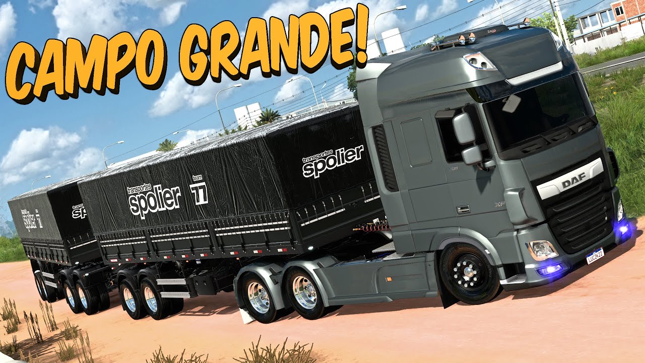 INDO PRA CAMPO GRANDE NO DAF 530 NO RODO-TREM - ETS 2 1.48