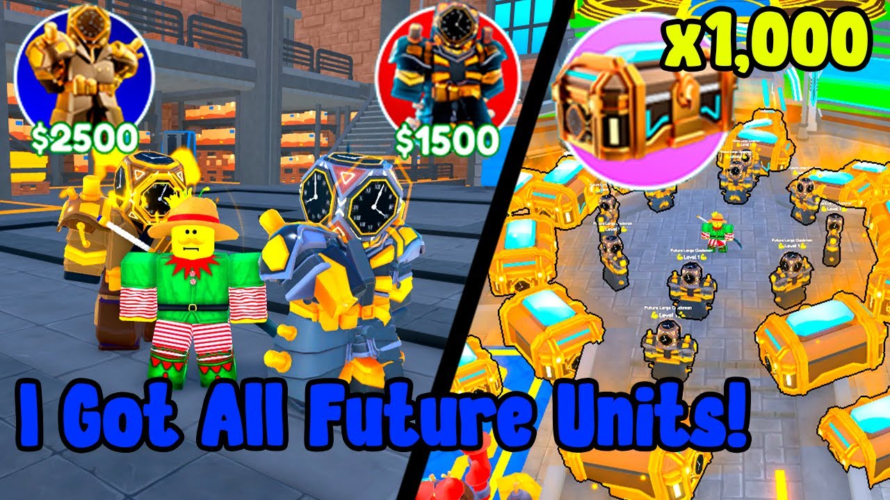 I Got All Future Units And Open 1,000 Future Crates In Toilet Tower Defense!