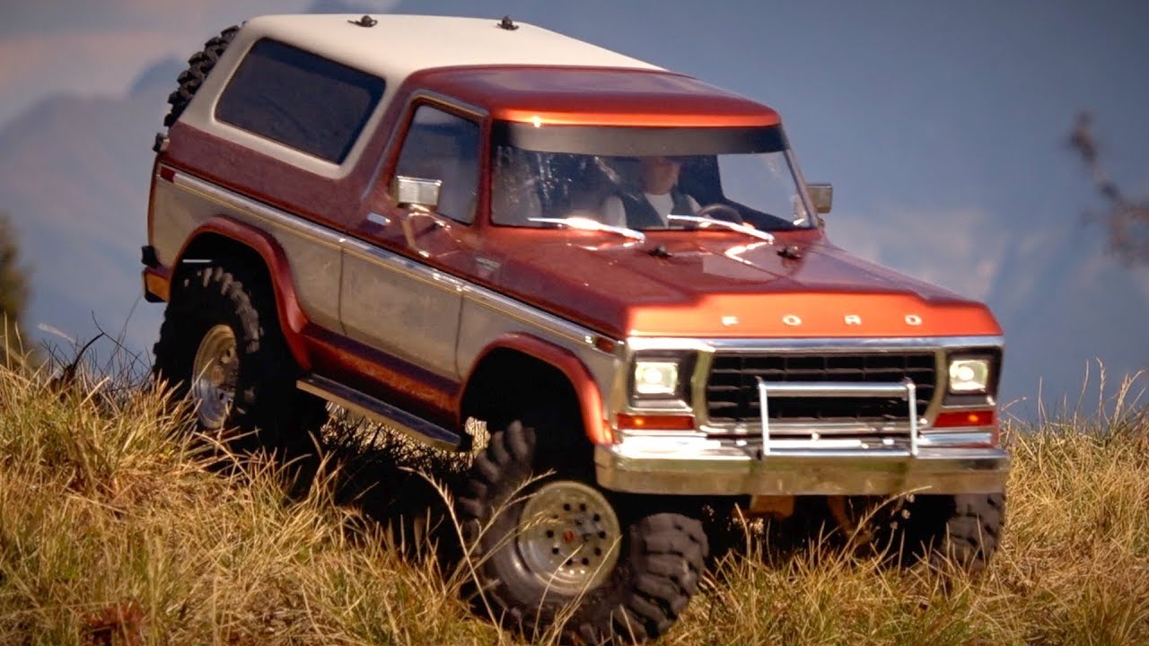 Traxxas TRX-4 Customized Ford Bronco - The Ranger in the Mountains