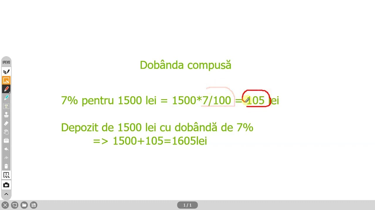 Exemplu calcul dobanda compusa