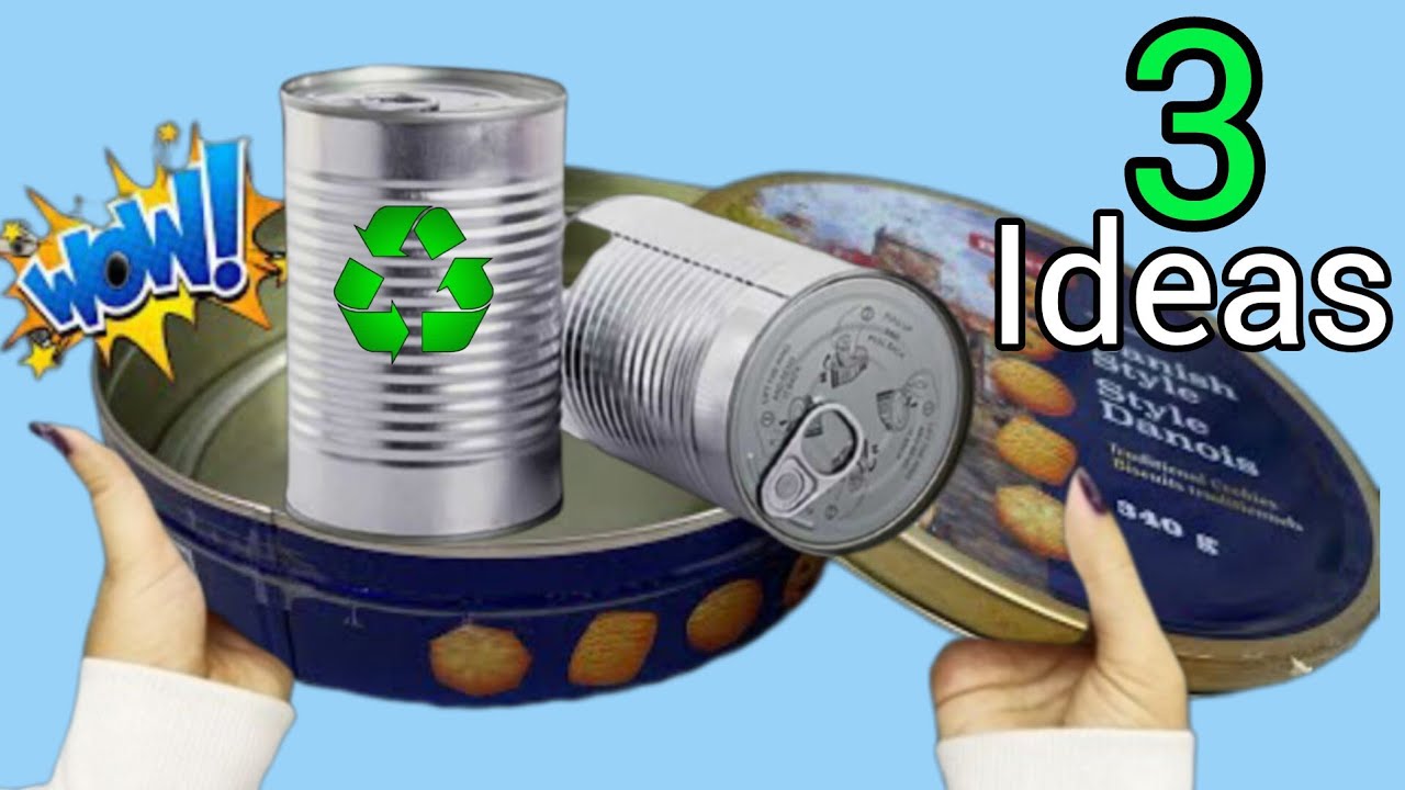 DON'T Throwing away Empty Cans! 3 Brilliant Ideas from  Tin Cans - Recycle.  #diy #recycleandcreate