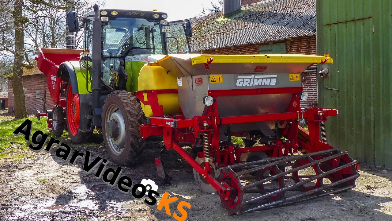 [Gopro] Kartoffeln legen [Potato planting] Claas Ares 697 ATZ + Grimme GL 32B [HD]