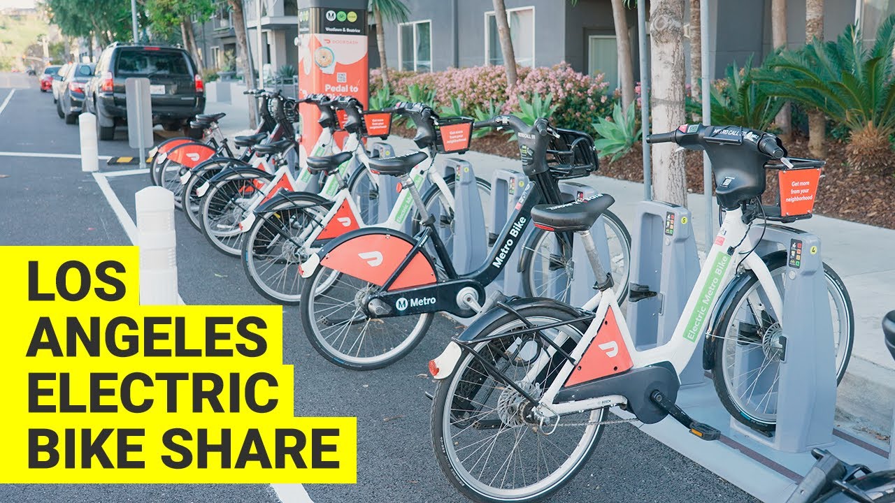 Los Angeles electric Metro BIKE SHARE (city bicycle rental)