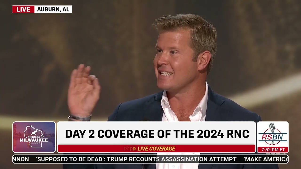 WATCH: Candidate for U.S. Sen. Tim Sheehy Speaks at 2024 RNC in Milwaukee, WI - 7/16/2024