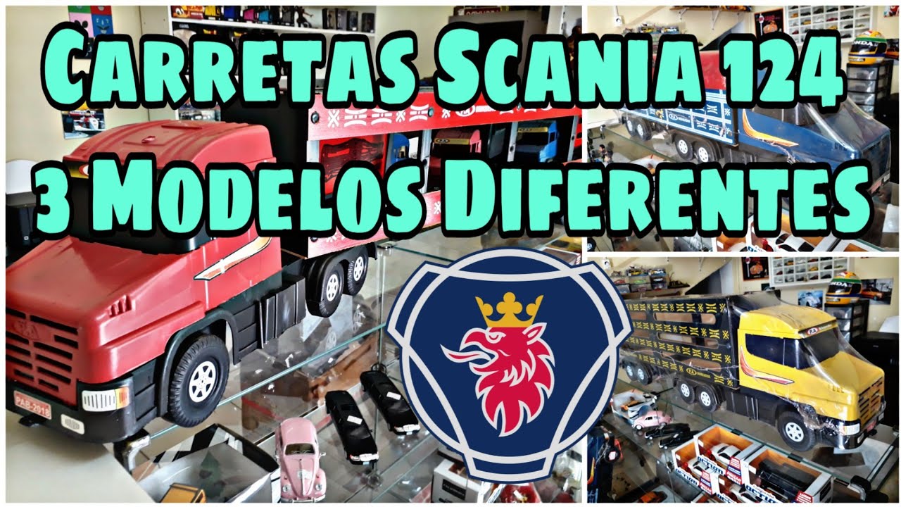 3 Miniaturas de Carretas Scania 124 - Brinqued&atilde;o Top !!!