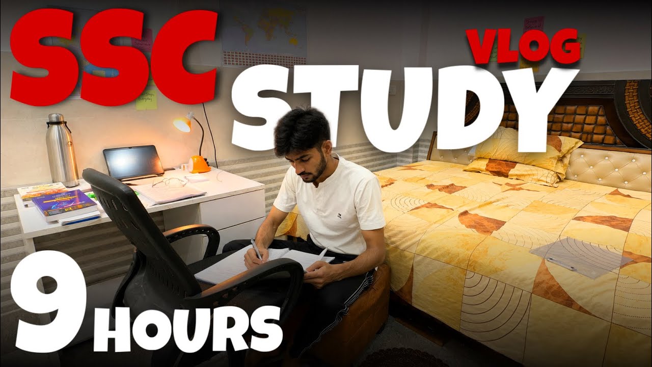 How I Study 📚for SSC 2026 🔥 | Full Day Study Routine of an SSC aspirant #ssc #ssccgl #upsc 