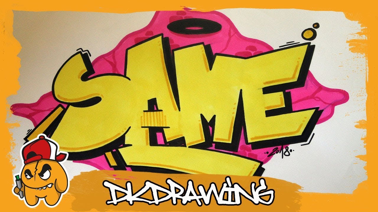 How to draw graffiti letters SAME