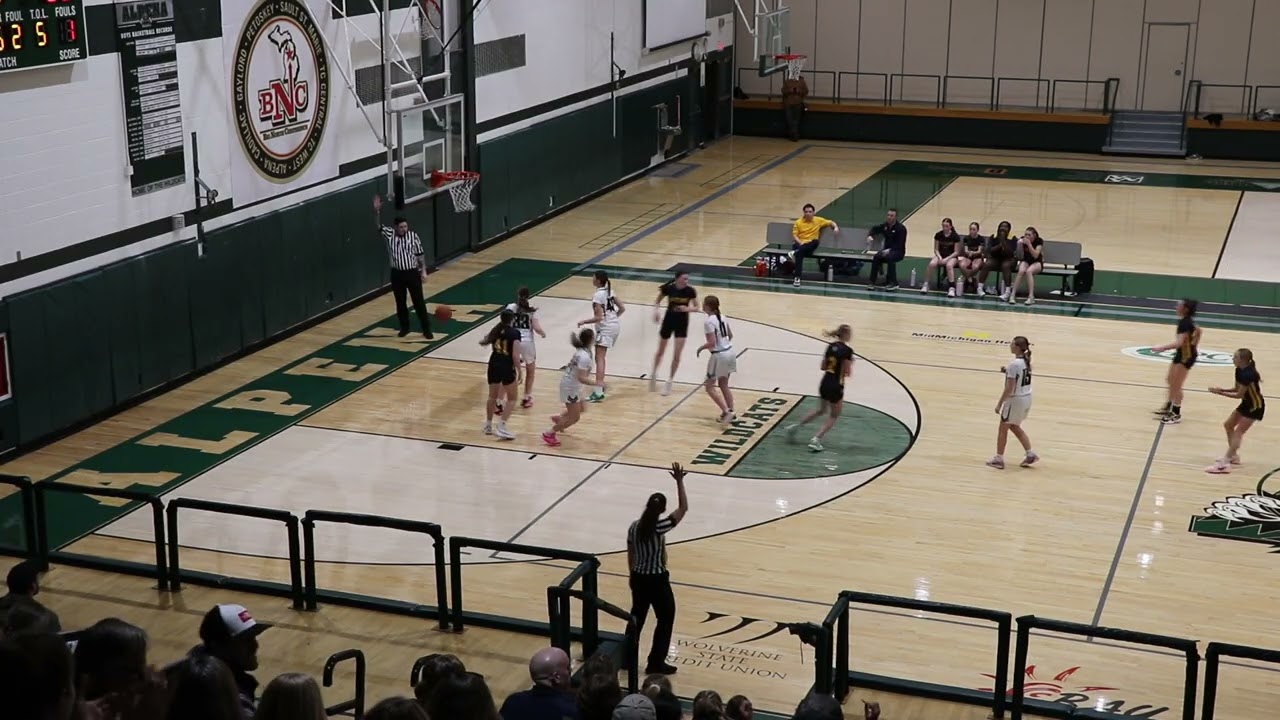Alpena vs Gaylord 3rd Qtr Feb 2026 8th Grade Girls Basketball