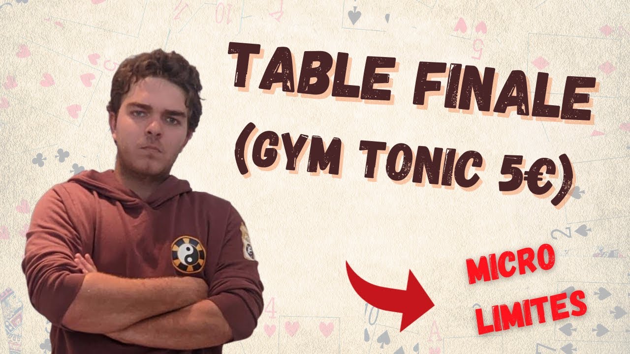 Table finale d'un tournoi 5€ (Micro-limites)