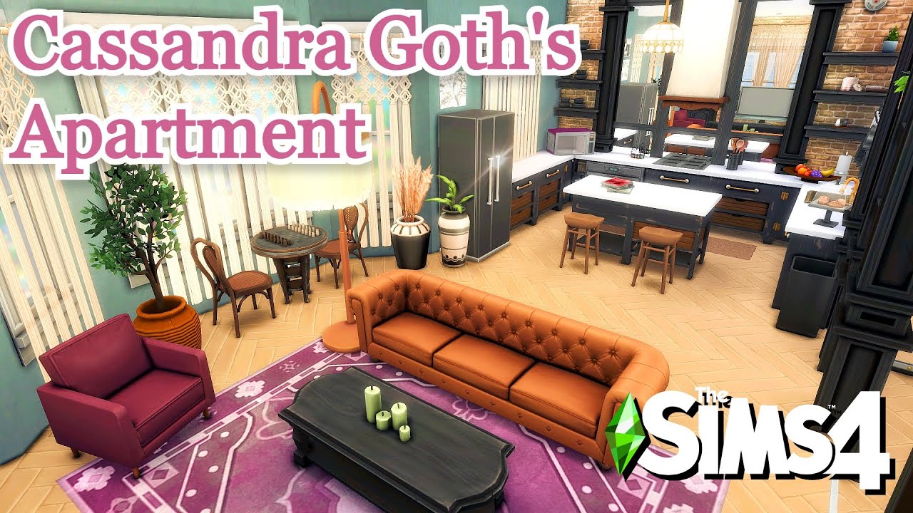 Квартира Кассандры Гот на платформе ~ Реновация Калпеппера, 18: Sims 4 Speed ​​Build (без CC)