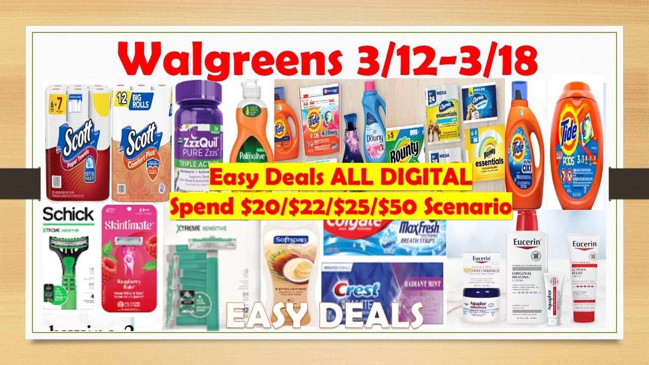 Walgreens Best Deals of the week CHEAP LAUNDRY& PAPER PRODUCTS | ALL DIGITAL COUPONS