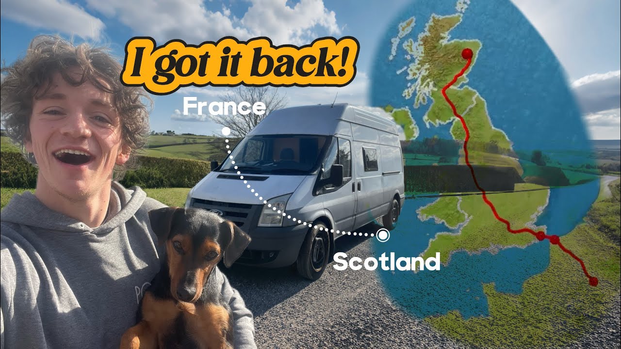Back on the Road!! Driving Home from France to Scotland