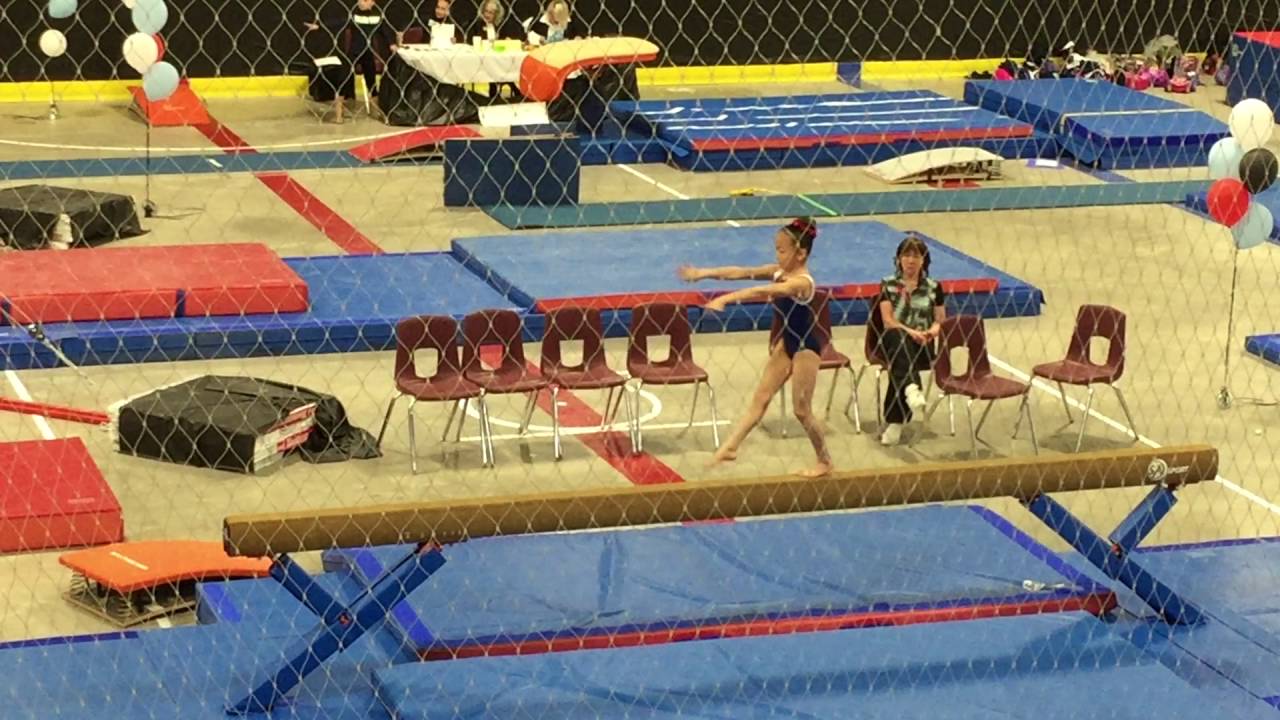 Sydney So Age 8 Level 4 Beam Routine - Gymnastics Competition 2016