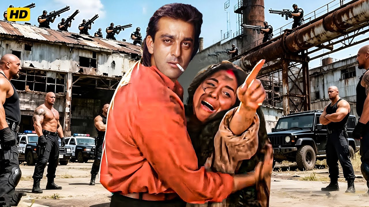 धर्मेंद्र ने संजय दत्त की बहन का किया इज्जत लूटा |Manisha Koirala, Sanjay Dutt Action Bollywood Film