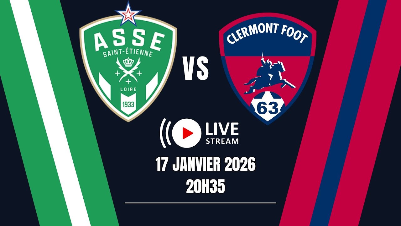 ASSE - CLERMONT FOOT 19ème journée de ligue 2 ! le match commenté en live 💥!
