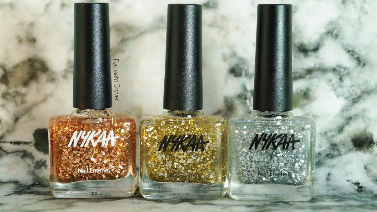 *NEW* Nykaa Star Studded Glitter Coat Nail Enamel | Swatches