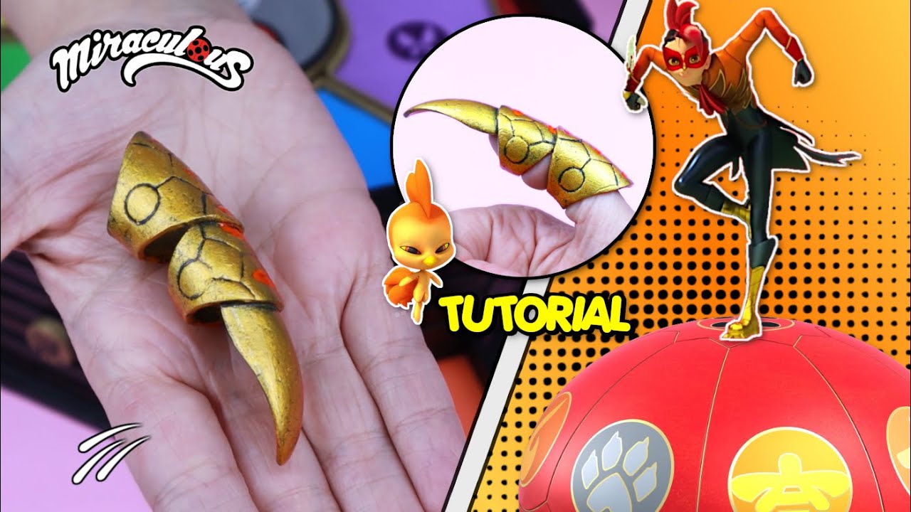 DIY New Miraculous Ladybug - Как сделать кольцо Penalteam Rooster - Orikko чудесный