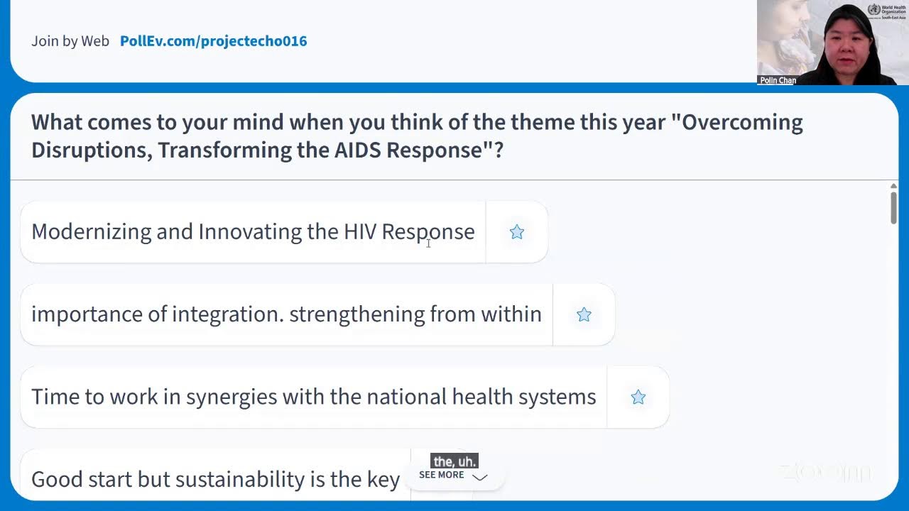 WHO SEARO World AIDS Day webinar