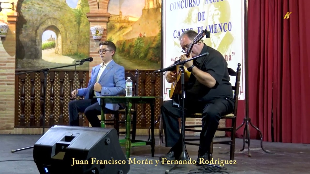 Juan Francisco Moran y Fernando Rodriguez por SEGUIRIYAS Concurso de cante flamenco Carmona 2023
