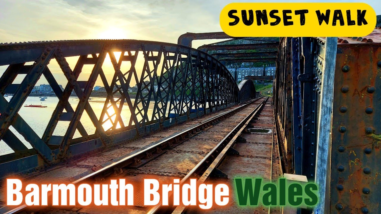 Barmouth Railway Bridge Wales - Sunset Walk