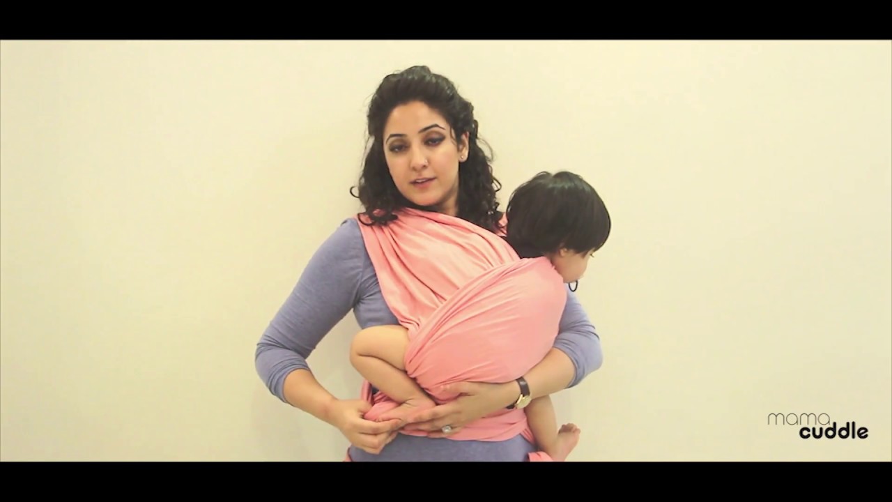 How To Tie: Stretchy Mama Cuddle Baby Wrap Sling | Pocket Wrap Cross Carry | PWCC | Detailed Version