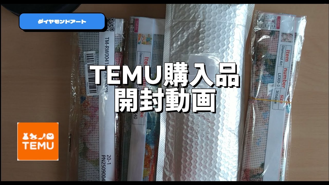 【ダイヤモンドアート】TEMU購入品の開封5#ダイヤモンドアート #diamondart #diamondpainting#Temu
