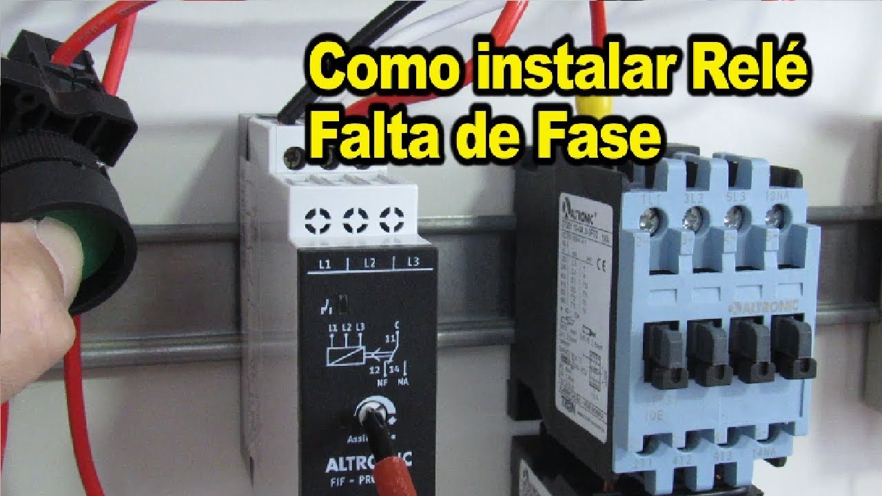 Como instalar relé Falta de Fase