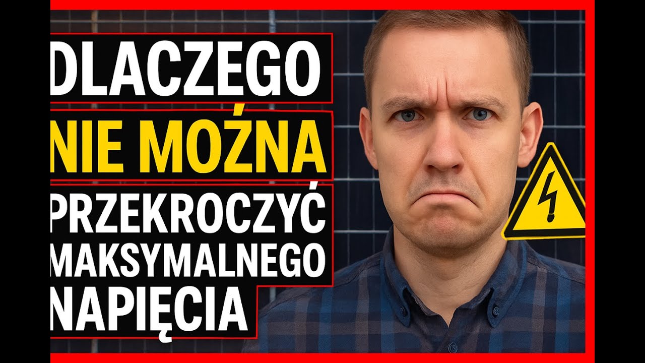 Dlaczego NIE MOŻNA przekroczyć MAKSYMALNEGO NAPIĘCIA w stringu paneli fotowoltaicznych? #offgrid