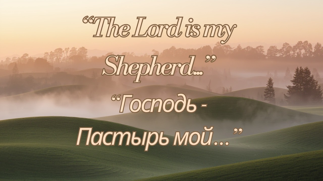 The Lord is my Shepherd...  Господь - Пастырь мой…