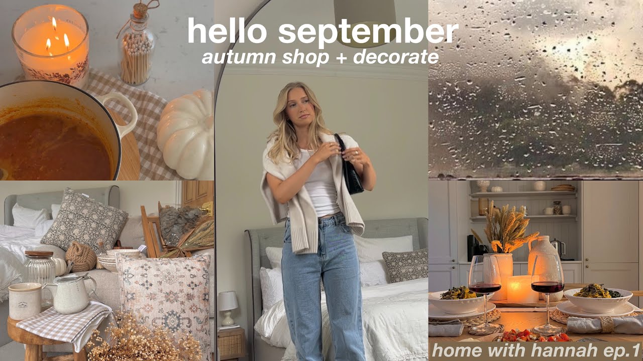 cosy autumn beginnings 🍂 fall haul + decorate with me vlog 🧸 at home with hannah ep.1