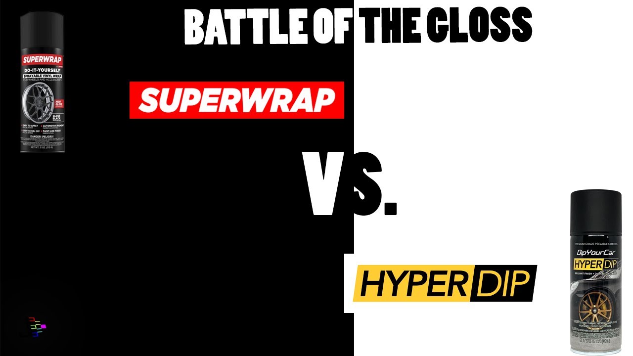HyperDip Gloss Black Emerald VS. Superwrap Gloss Black