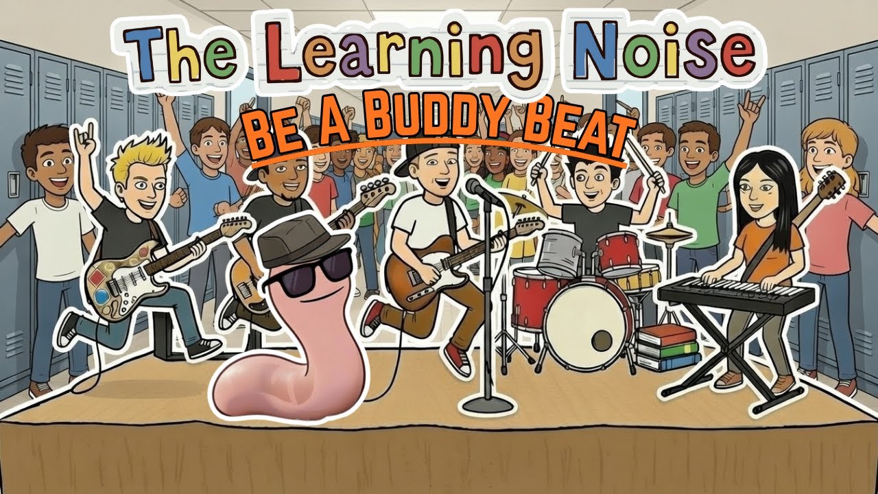 Be A Buddy Beat | Official Lyrics Video | The Learning Noise