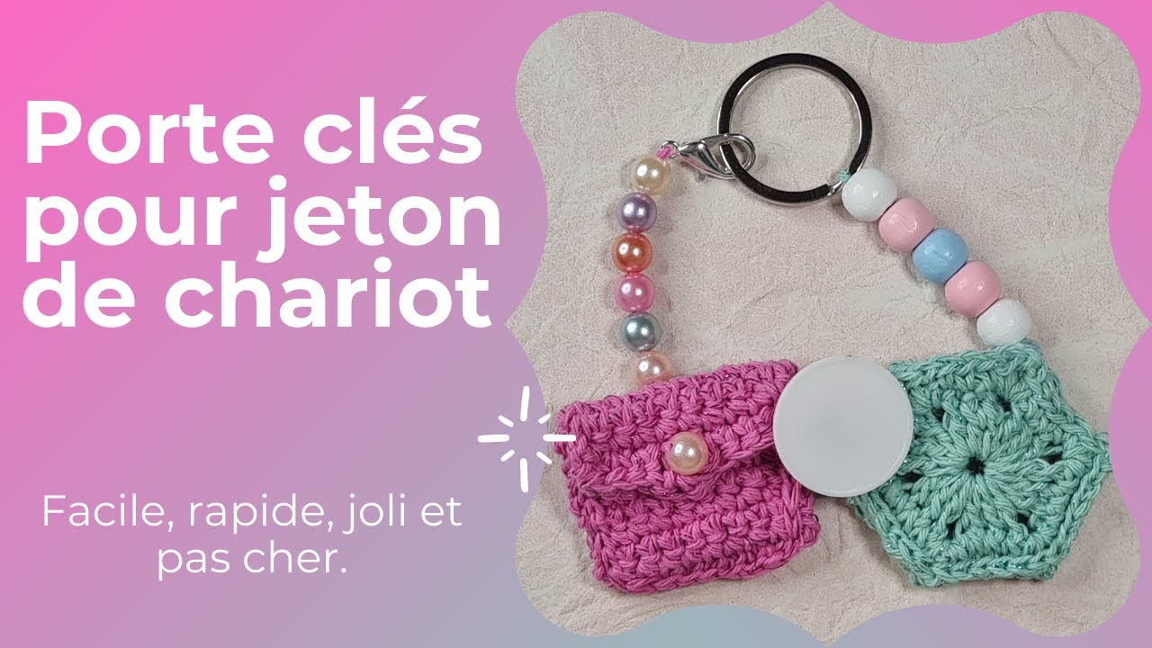 Porte clés pour jeton de chariot.