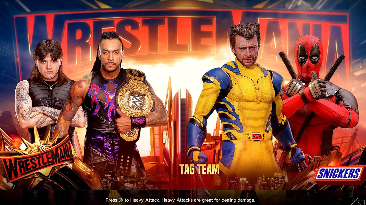 The Judgement Day vs. Deadpool + Wolverine [Marvel] | Tag Team Match | WWE 2K24
