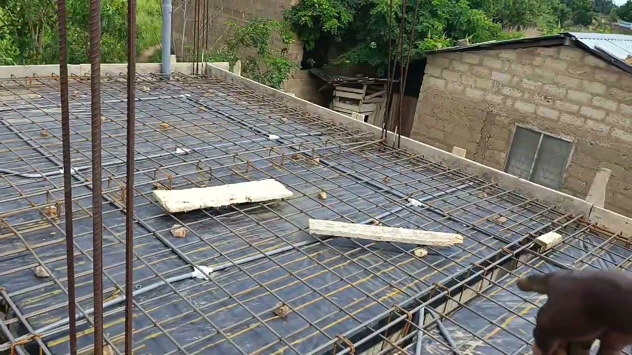 Building In Ghana| Unique Technique For PVC Pipes Layout For Decking Plus Full Circuit Conduits 