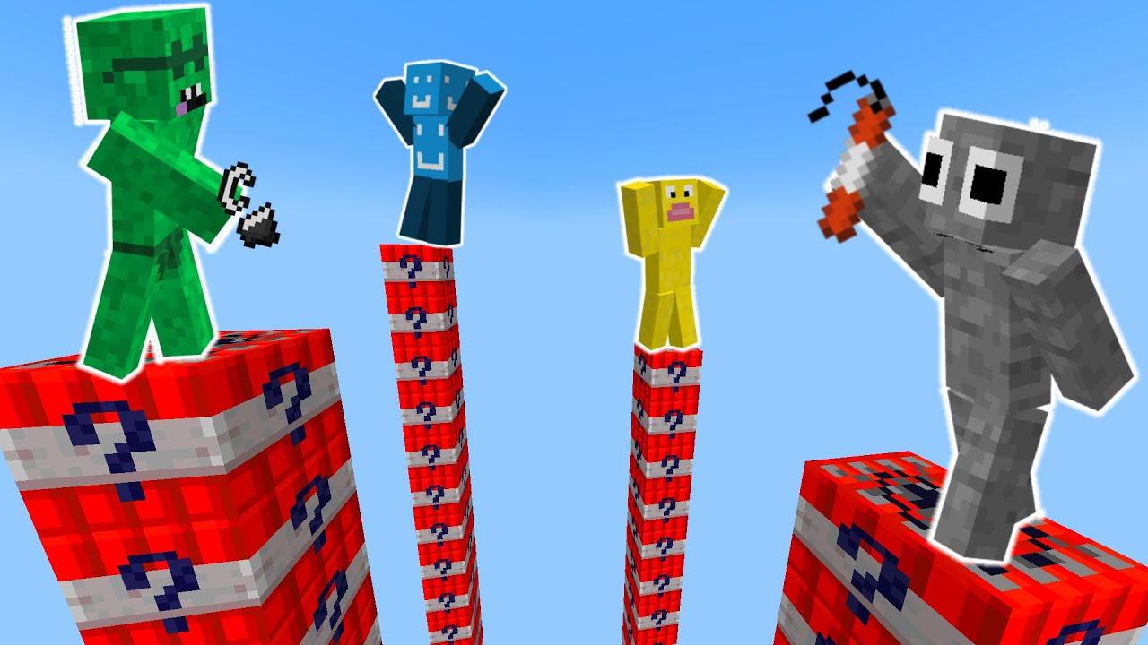 this modded TNT pillars with 4 people is crazy...