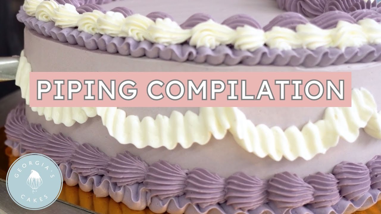 Satisfying Piping Compilation! 10 Minutes of Piping Perfection | Georgia's Cakes