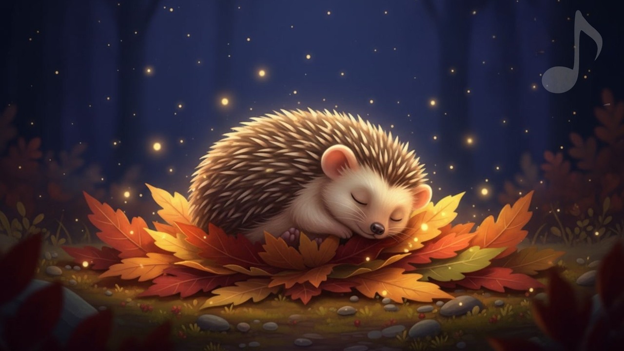 Sleepy Little Hedgehog Bedtime Lullaby 🦔🌙 | Gentle Song for Toddlers