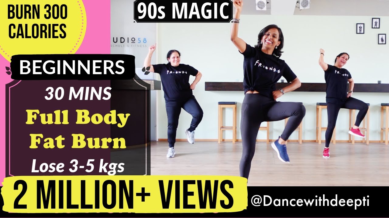 DWD#81 | 30mins DAILY -  Burn Arm Fat, Belly Fat & Tone Legs | 90s Bollywood Dance Workout