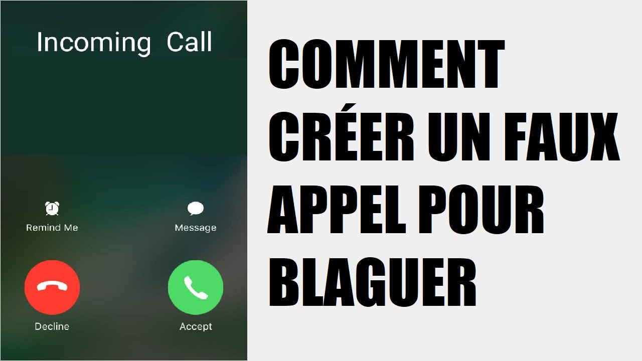 How to create a fake incoming call on a phone