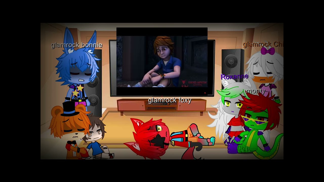 Fnaf SB react to Gregory meets glamrock bonnie
