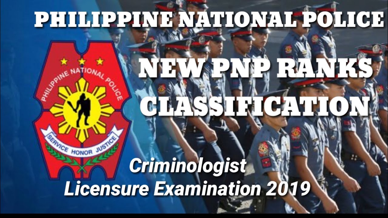 New PNP ranks classification 2019