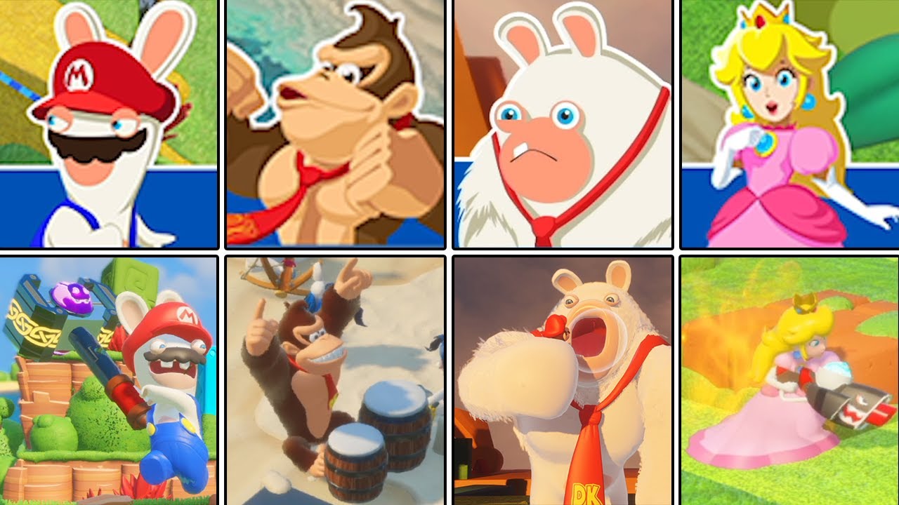 マリオ＋ラビッツ キングダムバトル【Switch】 全キャラ ステータス画面＋スキルモーション一覧 まとめ (ギャラクシーバトル発売記念)