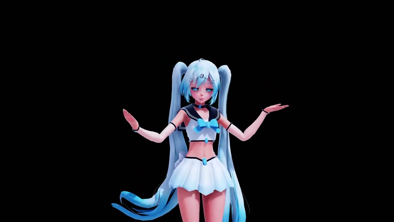 【MMD】イロドリミライ (TDA Crystal Power Miku) 4K