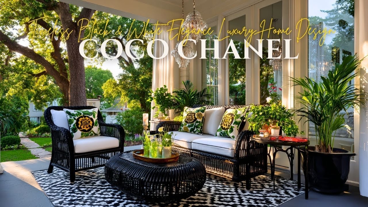 Timeless Black & White Elegance  Coco Chanel Inspired Luxury Home Design Ideas