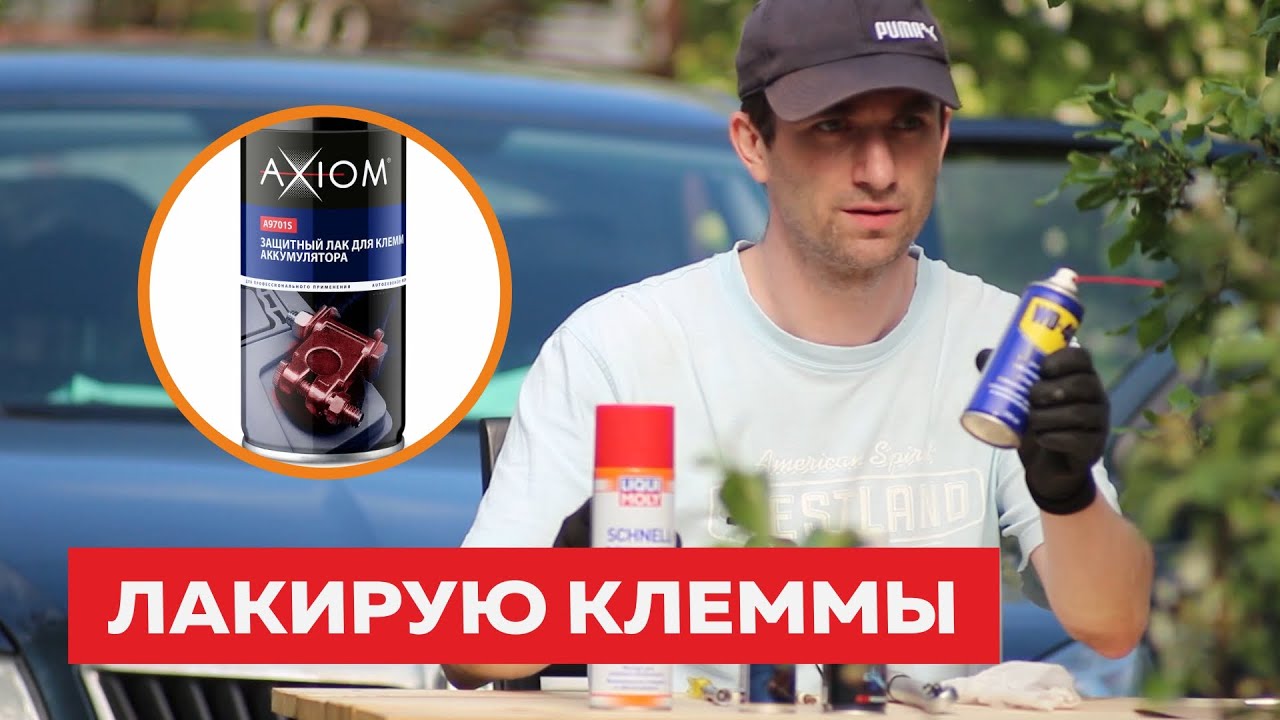 Очистка, смазка и лакировка клемм аккумулятора